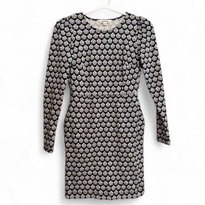Boden Women’s Kathleen Jersey Long Sleeve Geometric Floral Print Dress Size 6P